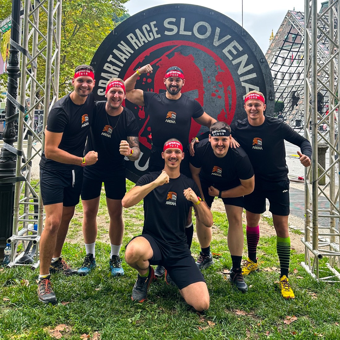 Dom and team at the Spartan Race